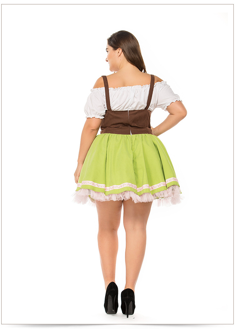 Женский костюм платье Октоберфест Dirndl Карнавал Баварская мини-горничная на шнуровке.